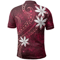 Tahiti Matarii Polo Shirt Tahitian Spring Red Galaxy LT05 - Polynesian Pride