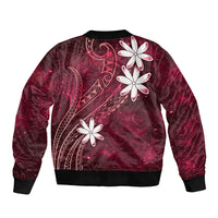 Tahiti Matarii Sleeve Zip Bomber Jacket Tahitian Spring Red Galaxy LT05 - Polynesian Pride