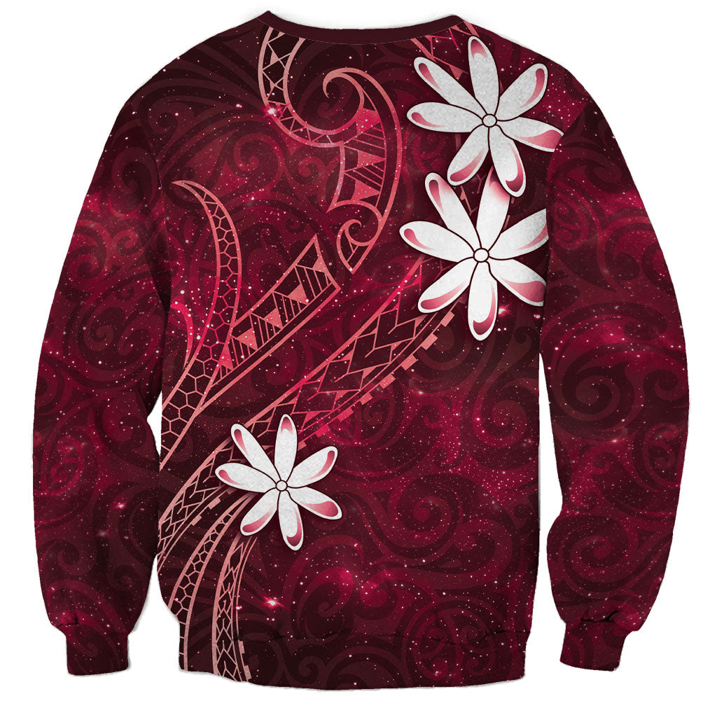 Tahiti Matarii Sweatshirt Tahitian Spring Red Galaxy LT05 - Polynesian Pride
