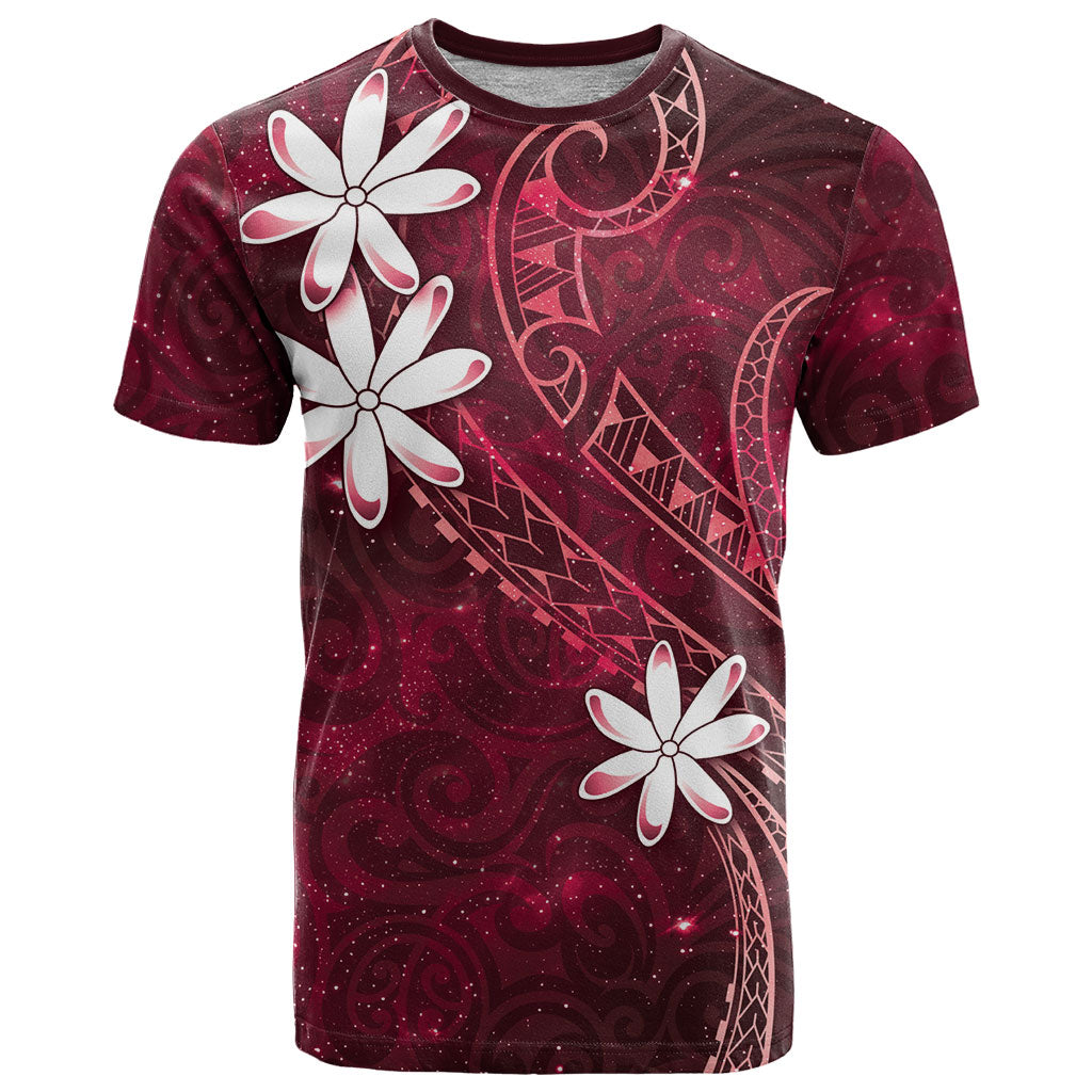 Tahiti Matarii T Shirt Tahitian Spring Red Galaxy LT05 Red - Polynesian Pride