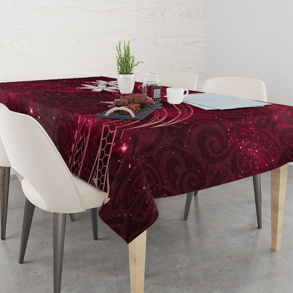 Tahiti Matarii Tablecloth Tahitian Spring Red Galaxy LT05 - Polynesian Pride