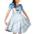 Polynesia Hanukkah Festival Family Matching Mermaid Dress and Hawaiian Shirt With Menorah Polynesian Style LT05 Daughter's Dress Blue - Polynesian Pride