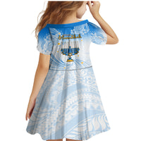 Polynesia Hanukkah Festival Family Matching Mermaid Dress and Hawaiian Shirt With Menorah Polynesian Style LT05 - Polynesian Pride
