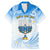 Polynesia Hanukkah Festival Family Matching Mermaid Dress and Hawaiian Shirt With Menorah Polynesian Style LT05 Dad's Shirt - Short Sleeve Blue - Polynesian Pride