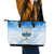 Polynesia Hanukkah Festival Leather Tote Bag With Menorah Polynesian Style LT05 - Polynesian Pride