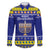 Personalised Polynesia Christmukkah Family Matching Short Sleeve Bodycon Dress and Hawaiian Shirt Menorah With Polynesian Tribal Pattern LT05 Dad's Shirt - Long Sleeve Blue - Polynesian Pride