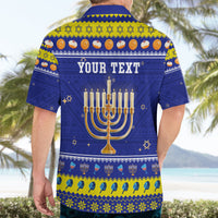 Personalised Polynesia Christmukkah Hawaiian Shirt Menorah With Polynesian Tribal Pattern LT05 - Polynesian Pride