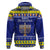 Personalised Polynesia Christmukkah Hoodie Menorah With Polynesian Tribal Pattern LT05 Blue - Polynesian Pride