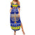 Personalised Polynesia Christmukkah Summer Maxi Dress Menorah With Polynesian Tribal Pattern LT05 Women Blue - Polynesian Pride