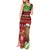 New Zealand Kiwi Christmas Tank Maxi Dress Paua Shell Glitter Green