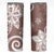 Polynesia Skinny Tumbler Brown Tribal Turtle Floral Pattern