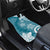 Polynesia Car Mats Hippie Blue Tribal Turtle Floral Pattern