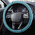 Polynesia Steering Wheel Cover Hippie Blue Tribal Turtle Floral Pattern