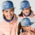Polynesia Mesh Trucker Cap Blue Tribal Turtle Floral Pattern - Polynesian Pride