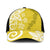 Polynesia Baseball Net Cap Yellow Tribal Turtle Floral Pattern - Polynesian Pride