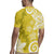 Polynesia Rugby Jersey Yellow Tribal Turtle Floral Pattern