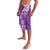 Polynesia Lavalava Purple Tribal Turtle Floral Pattern