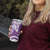 Polynesia Tumbler Cup Purple Tribal Turtle Floral Pattern