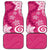 Polynesia Car Mats Pink Tribal Turtle Floral Pattern