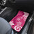 Polynesia Car Mats Pink Tribal Turtle Floral Pattern