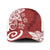 Polynesia Baseball Net Cap Red Tribal Turtle Floral Pattern - Polynesian Pride