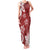 Polynesia Family Matching Tank Maxi Dress and Hawaiian Shirt Red Tribal Turtle Floral Pattern