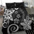 Polynesia Bedding Set Black Tribal Turtle Floral Pattern