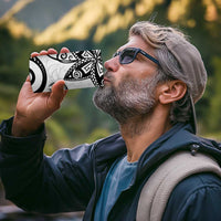 Polynesia 4 in 1 Can Cooler Tumbler White Tribal Turtle Floral Pattern