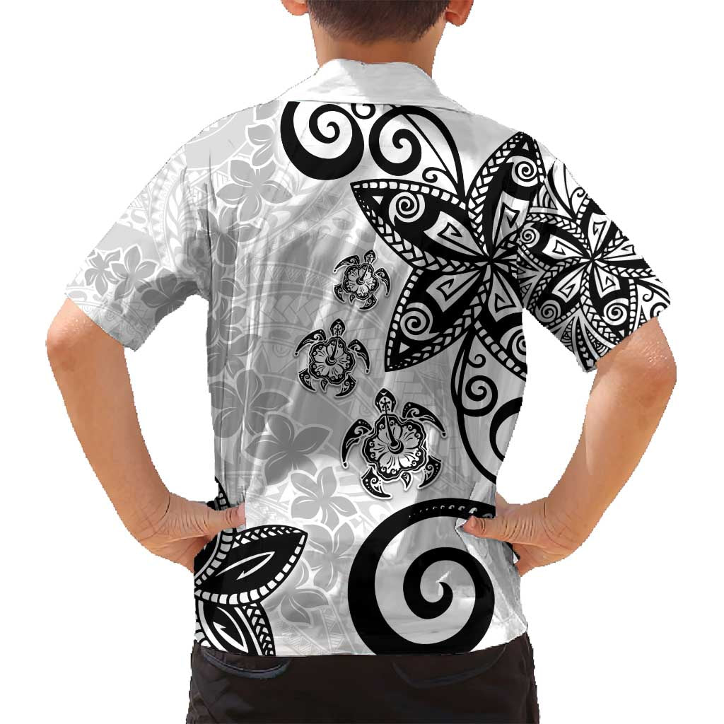 Polynesia Family Matching Summer Maxi Dress and Hawaiian Shirt White Tribal Turtle Floral Pattern LT05 - Polynesian Pride