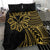 Hawaii And Philippines Bedding Set Kanaka Maoli With Tribal Sun Together Gold