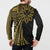 Hawaii And Philippines Button Sweatshirt Kanaka Maoli With Tribal Sun Together Gold