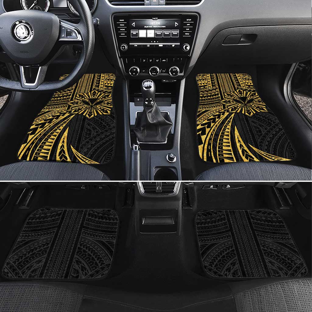 Hawaii And Philippines Car Mats Kanaka Maoli With Tribal Sun Together Gold