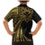 Hawaii And Philippines Family Matching Mermaid Dress and Hawaiian Shirt Kanaka Maoli With Tribal Sun Together Gold