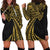 Hawaii And Philippines Hoodie Dress Kanaka Maoli With Tribal Sun Together Gold