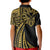 Hawaii And Philippines Kid Polo Shirt Kanaka Maoli With Tribal Sun Together Gold