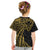 Hawaii And Philippines Kid T Shirt Kanaka Maoli With Tribal Sun Together Gold