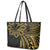 Hawaii And Philippines Leather Tote Bag Kanaka Maoli With Tribal Sun Together Gold