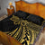 Hawaii And Philippines Quilt Bed Set Kanaka Maoli With Tribal Sun Together Gold