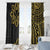 Hawaii And Philippines Window Curtain Kanaka Maoli With Tribal Sun Together Gold