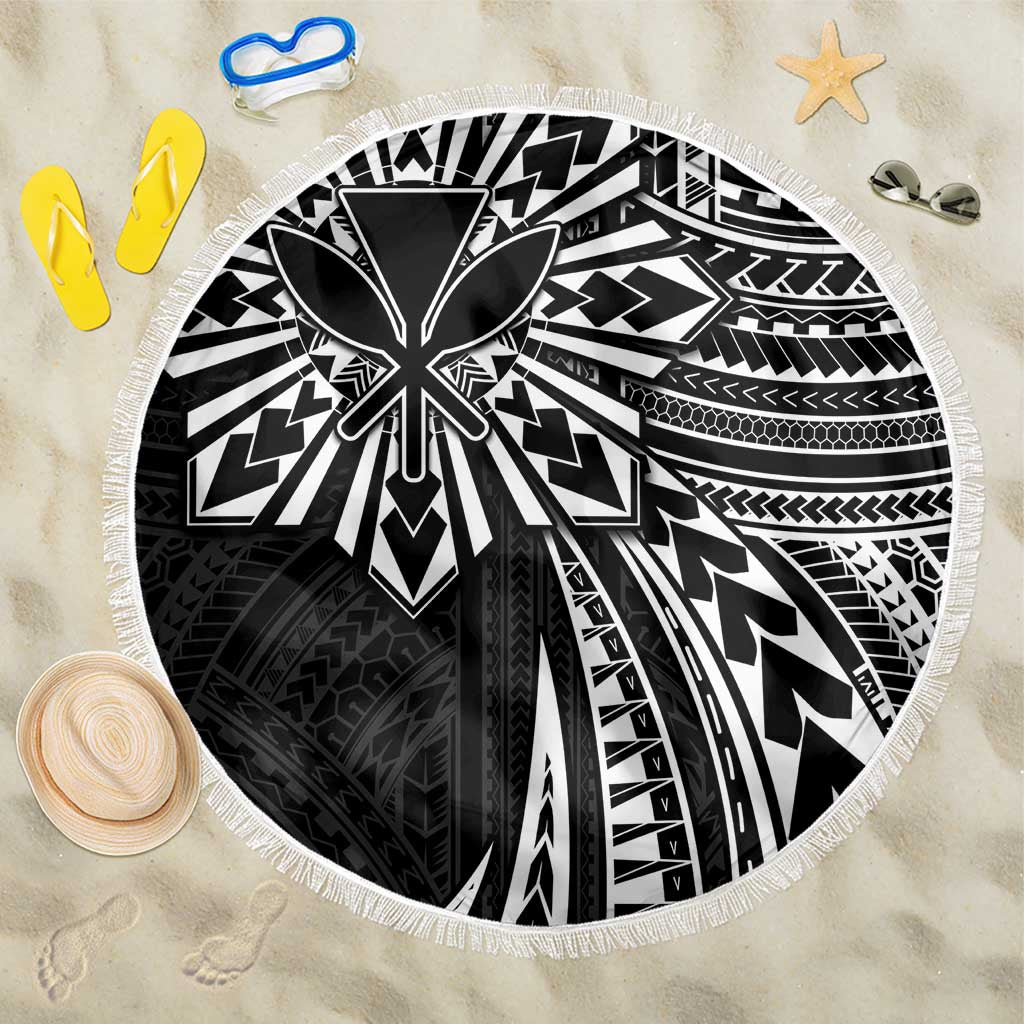 Hawaii And Philippines Beach Blanket Kanaka Maoli With Tribal Sun Together Black