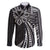 Hawaii And Philippines Family Matching Mermaid Dress and Hawaiian Shirt Kanaka Maoli With Tribal Sun Together Black