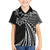 Hawaii And Philippines Family Matching Tank Maxi Dress and Hawaiian Shirt Kanaka Maoli With Tribal Sun Together Black