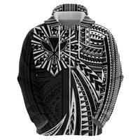 Hawaii And Philippines Hoodie Kanaka Maoli With Tribal Sun Together Black