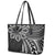 Hawaii And Philippines Leather Tote Bag Kanaka Maoli With Tribal Sun Together Black