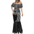 Hawaii And Philippines Mermaid Dress Kanaka Maoli With Tribal Sun Together Black