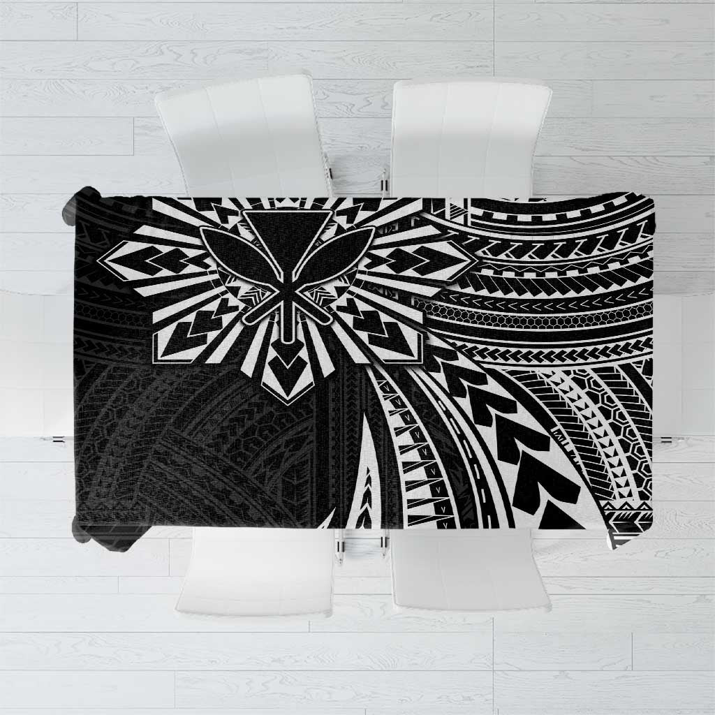 Hawaii And Philippines Tablecloth Kanaka Maoli With Tribal Sun Together Black