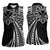 Hawaii And Philippines Women Sleeveless Polo Shirt Kanaka Maoli With Tribal Sun Together Black