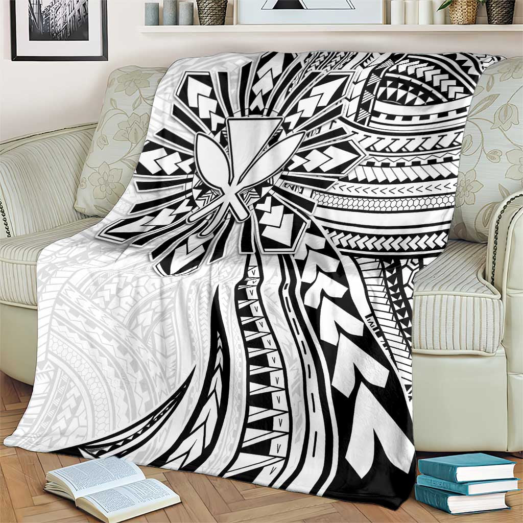 Hawaii And Philippines Blanket Kanaka Maoli With Tribal Sun Together White