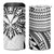 Hawaii And Philippines 4 in 1 Can Cooler Tumbler Kanaka Maoli With Tribal Sun Together White