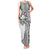 Hawaii And Philippines Family Matching Tank Maxi Dress and Hawaiian Shirt Kanaka Maoli With Tribal Sun Together White